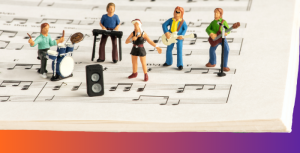 A band of miniatures that represent a successful business